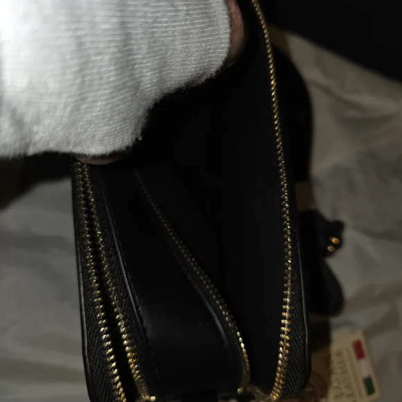 Valentino Black Crossbody with Gold Accents - Picture 4 of 9